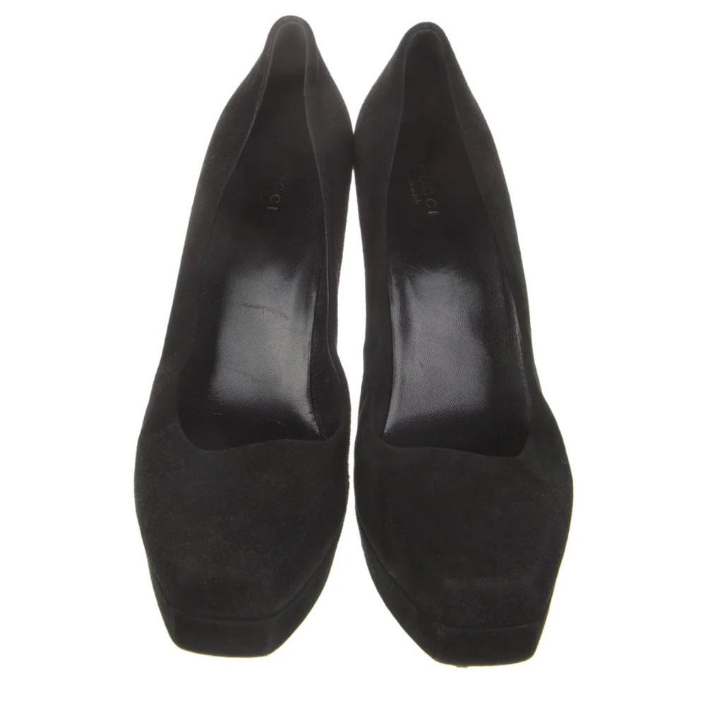 Gucci Black Suede Heels